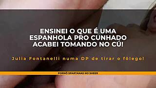 Spanish Milf And Pizza Guy End In Double Penetration!