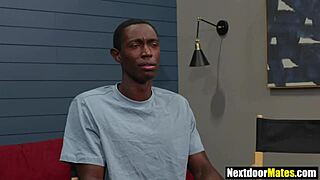 black jock in threesome fucks white asses bareback. so intense! 😏