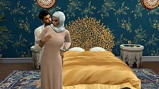 Arab Woman Cheats on Husband with Handsome Stud