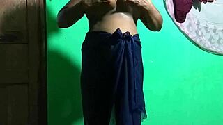 Is this wife masturbating with a cucumber?