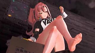 Nicole Demara's ZZZ animation with big tits in anime hentai 3D cartoon