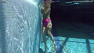 Jessica Lincoln in a hot bikini at the pool