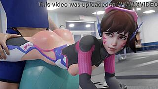 Hey, wanna train with D.Va in 3D action?