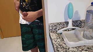 boss fucks me in kitchen hard