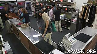 steamy sex unfolds right inside the shop today