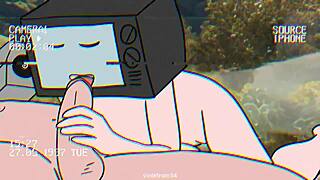 Hey, check out this TV woman and cameraman in a wild sex animation! 😏