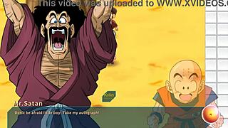 bulma adventure 4 - mr satan watchin miss piiza gangbanged oops