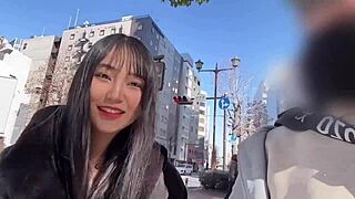 Will this 22-year-old shy gal impress with steamy bathroom action?