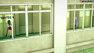 Akeno and Rias Gremory 3some the best gift HS DXD NTR madness 7 full movie on PTRN or sheer fantasyking3 😏