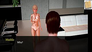 my new family episode 32 with small tits milf and teen redhead in erotic cartoon game
