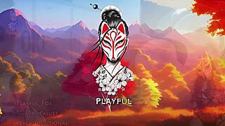 apocalust 9 gamer girl in see-through bra playing a porn game