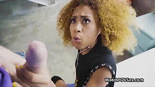 Ebony Teens Share Vanilla Cock In Hardcore Interracial Threesome POV