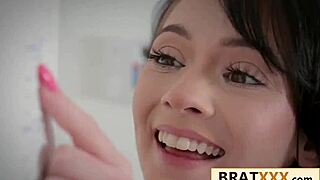 Pocket-Sized Hottie Welcoming Her Stepbrother From The Military