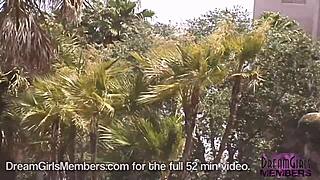 Gigantic tanned boobs exposed as Mindy strips naked in public!