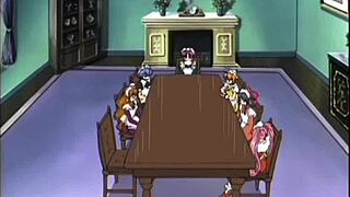 Sexy anime maid casually gets her pussy fucked in hardcore scene.