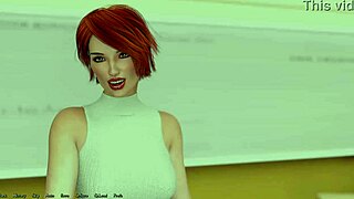 3D animated game with a hot rich girl and a big cock