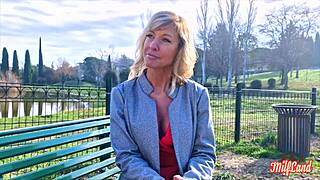 Emmy, a Belgian milf, burns with desire in part 1. Can't resist her sexy French charm!