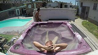 Dayanara Sizzles in Hot Tub POV Action