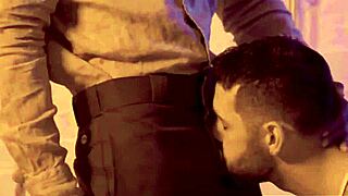 Ebony hunks seduction leads to intense interracial session