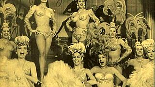 Ever seen vintage showgirls strip with natural tits on display?