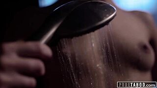 Pure taboo: submissive Emily Willis submits to two men in a domination scene.