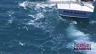 Naked parasailing with spring breakers