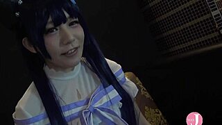 cum with me, japanese cosplayer creampied doggystyle!