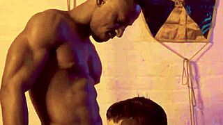 Ebony hunks seduction leads to intense interracial session