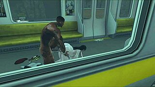 i love how that busty slut gets surprised by big cock on train