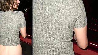 Thrilling cinema quickie with risky public sex!