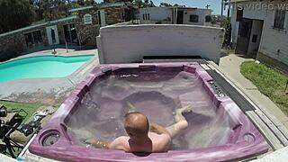 Dayanara Sizzles in Hot Tub POV Action