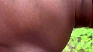 A bbw enjoys outdoor sex with a bbc in a rough area