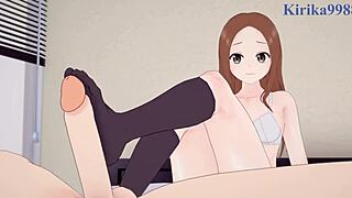 Takagi Teases Master Takagi-San in Intense Hentai Creampie Cartoon
