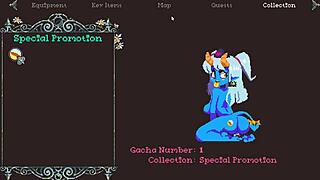 Hot Monster Girl Femdom Drains Balls in Pixel Game