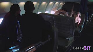 lezzie bff - airplane group activity with pornstars and boyfriends in roleplay