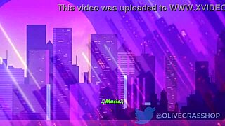 Riley Reid in cartoon hentai animation giving a blowjob.