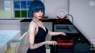 My friend left her husband and fucks me with her big ass!