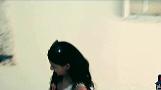 The voyeuristic brunette watches as the hot European couple engages in intense fucking with big cocks