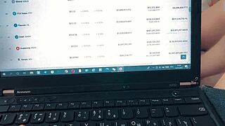 Crypto Porn Star Fingers Pussy After Hot Creampie Session