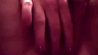 She loves massaging her juicy pussy, wanna watch?