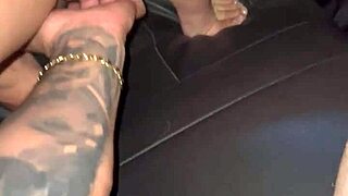 I recorded my friend doing steamy webcam action in her car outdoors.