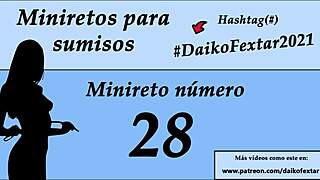 European shemale gives jerk off instructions in spanish for subs to cum