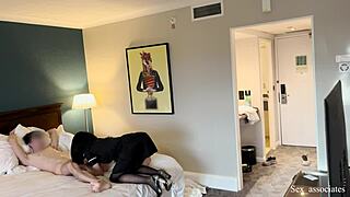 Hey, hotel maid, wanna help me finish after seeing my dick flash in public?