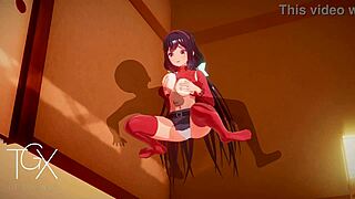 anime hentai game with mita in intense sex positions and blowjob scenes.