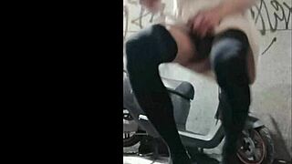 Chinese Asian Shemale Masturbates Cock Outdoors, Handjob Leads To Ejaculation Part 2