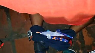 Watching a mature stud with a huge cock in wild action.