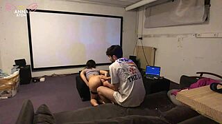 Stepsiblings Engage In Intense Fucking While Watching Disney Movie, Calling It Family Bonding With Kissing And Riding