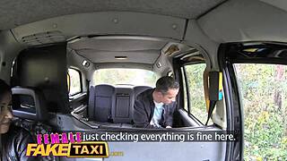 Female Fake Taxi: LUCKY GUY Scores with Hot Brunette