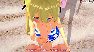 Marie Rose's Intense Beach Fucking Passion