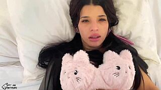 Submissive Latina craves rough play and deep action